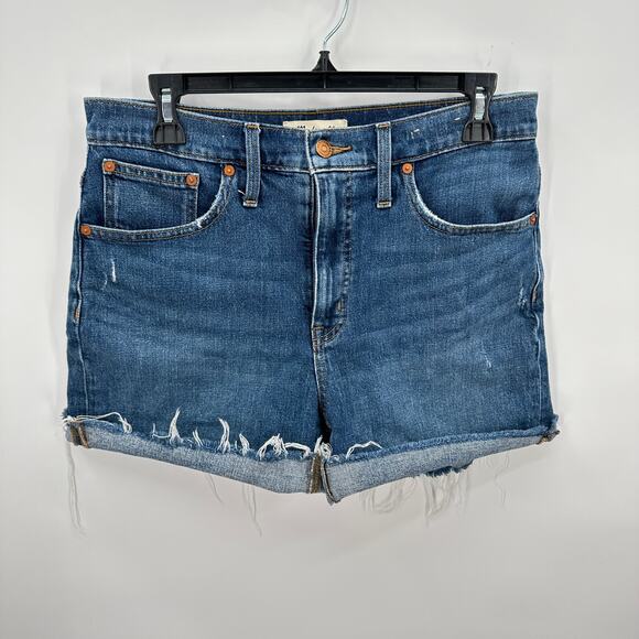 MADEWELL M9222 High-Rise Denim Shorts in Malden Wash // 28 - Picture 6 of 12